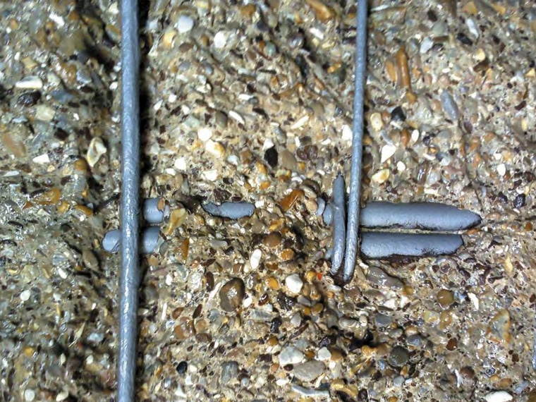 cutting concrete - concrete etching