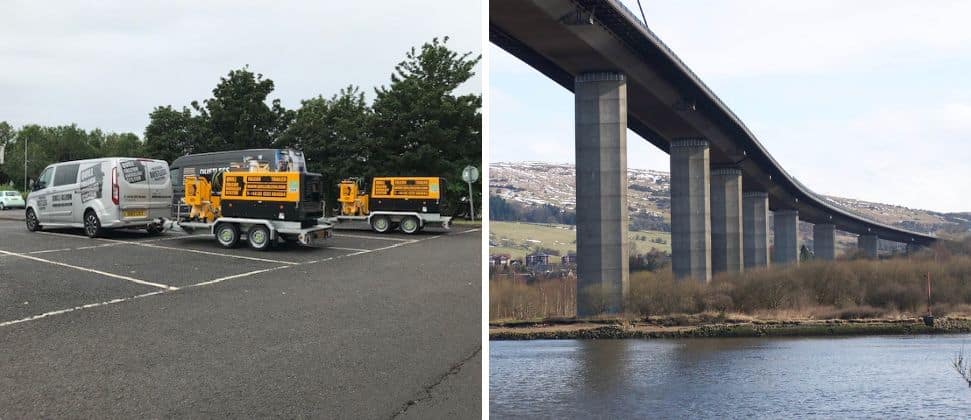 Bespoke blasting solution - Erskine Bridge